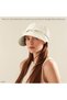 Women's wide-brim sun hat UPF50+ ponytail foldable fishing/hiking. - 3
