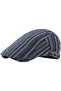 Men's cotton retro flat-top newsboy beret, summer Gatsby ivy Irish cap, foldable adjustable breathable pointed top taxi driver fairy