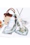 Women's square silk scarf hair/neck/bag accessory. - 4