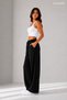 Women's Washed Natural Linen High Waist Oversize Cut Trousers 100% Linen - 4