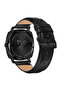 Men's Black Stainless Steel Watch, Leather Band | Trn45mm - 4