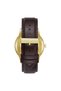 Men's Stainless Steel Gold Watch, Brown Leather | Trnda-43g - 4