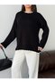 Women's Crew Neck Knitwear Sweater Oversize Comfortable Fit Long Sleeve Stylish Casual Sweater - 6