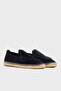 Men's Velvet Suede Navy Blue Sandals - 3