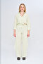 Women's Chinese Collar Solid Color Crop Shirt - 3