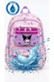 Girl's Primary School Orthopedic 3-Piece Set Pen Holder Lunch Bag 3 Compartments Ice Cream - 4
