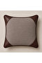 Duo Throw Pillow |   Leather & Fabric |   Design Your Own Color |   Custom Color Options