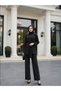 Asymmetrical Cut Tunic Stylish Design Trouser Suit Outfit