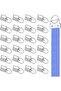 Hooks clips 50pc 26.5mm metal black for crafts. - 4