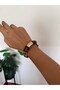 Awesome Bone Bracelet in Light Brown and Gold Colors, with Elastic, Suitable for Any Wrist. - 2
