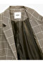Regular Fit Long Sleeve Classic Collar Pocketed Buttoned Plaid Blazer Jacket - 4