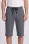 Men's Anthracite Striped Combed Modal Capri - 2