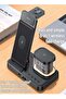 DS23 5-in-1 Wireless Charging Station with Clock – Fast Charger for Android & iOS | Multifunc - 2
