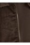 Brown Shirt Collar Velvet Boy's Jacket - 4