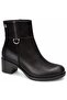 Narco Genuine Leather Orthopedic Heeled Women's Boots Black - 3
