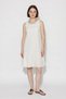 Women's Scallop Embroidered Lined Pocket Detailed Skirted Ruffle Muslin White Dress