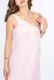 Women's Summer Pink Valeska Premium Muslin Fabric One-Shoulder Dress 50417 - 5
