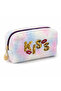 Plush Pen Holder and Makeup Bag Zippered Multi-Purpose Organizer Bag Rose - 4