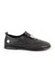Women's Casual Shoes Genuine Leather Laser Cut Perforated Flat Sole Metal Accessory Slip-On 26Y-850 - 2