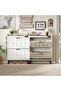 Shoe Cabinet with Deodorization Function, Freestanding Shoe Storage Organizer with 2 Flip-Drawers, Side Hooks & Back-Stopper Countertop, 12mm&15mm Thick MDF Shoe Rack for Entryway Hallway - 2