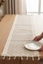 Decorative Tasseled Pattern Detailed Tablecloth Cotton Runner 33X135 cm - 6