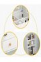 Multifunction Upgraded Design One Drawer Vanity Makeup Glass Mirror Dressings Storage 15 mm Thickness Wood Sheet Table 80 x 40 x 111 cm - 5