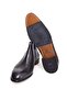 Black Color Laceless Genuine Leather Men's Boots - 3