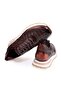 Brown Lace-Up Genuine Leather Men's Shoes - 2