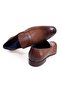 Brown Laceless Genuine Leather Leather Sole Men's Shoes - 2