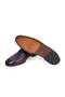 Black Color Laceless Genuine Leather Men's Shoes - 3