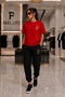 Unisex Comfortable Fit T-Shirt and Sweatpants B Printed Set - 2