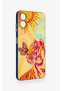 Samsung A06 Compatible Tiger of the Sun Patterned Silicone Case - 3