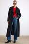 Mono Kapama Exclusive Long Coat Black 3175 - 4