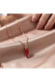 Mineli Red Pepper Figured Gold Plated Necklace - 2