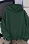 Unisex Oversize La Back Printed "Rock the World" Hooded Sweatshirt Hoodie - 2