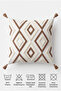 Ethnic Patterned Geometric Embroidered Decorative Throw Pillow Cover (Without Inner Filling) - 7