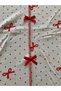 Women's 100% Cotton Alaçatı Bow Detailed Short Sleeve T-Shirt Pants Pajama Set - 6