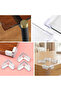 Krm 4 Pieces 3m Adhesive Triangular Soft and Flexible Structure Coffee Table, Table, Cabinet Corner Protector (5047) - 2
