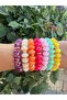 Colorful Beaded Summer Bracelet Elastic Bracelet - 2