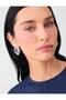 Silver Color Spiral Figured Shiny Hoop Earrings