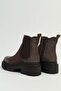 Women's Brown Suede Boots Pc-55085 - 4