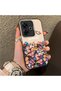 Poco M6 Compatible Silicone Edge Hard Back Case Couple Phone Case with Floral Pattern - 3