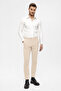 Men's accessory detailed slim fit trousers