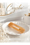 Pinterest Glittery Shiny Rectangular Light Orange Design Snap Hair Clip - 4