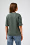 Embroidered Pocket Detailed Crew Neck T-Shirt - 6