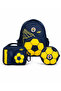 Licensed Football Ball Design 3-Piece School Bag Set - Backpack, Lunch Bag, and Pencil Case