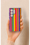 Samsung S24 Ultra Compatible Colorful Patterned Silicone Case