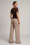 Asymmetrical Collar Draped Blouse - 4