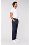 Men's Belted White, Navy Blue, Black Alpaca Fabric Doctor and Nurse Medical Single Bottom Trousers - 2