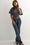 Women's Waist-Fitted Wide-Sleeve Natural Viscose Blouse - Soft Textured Stylish Summer Wear 4710 - 5